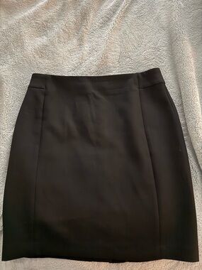 LOFT Black Fitted Pencil Skirt